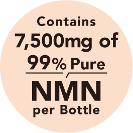 Contains 7,500mg of 99% Pure NMN per Bottle